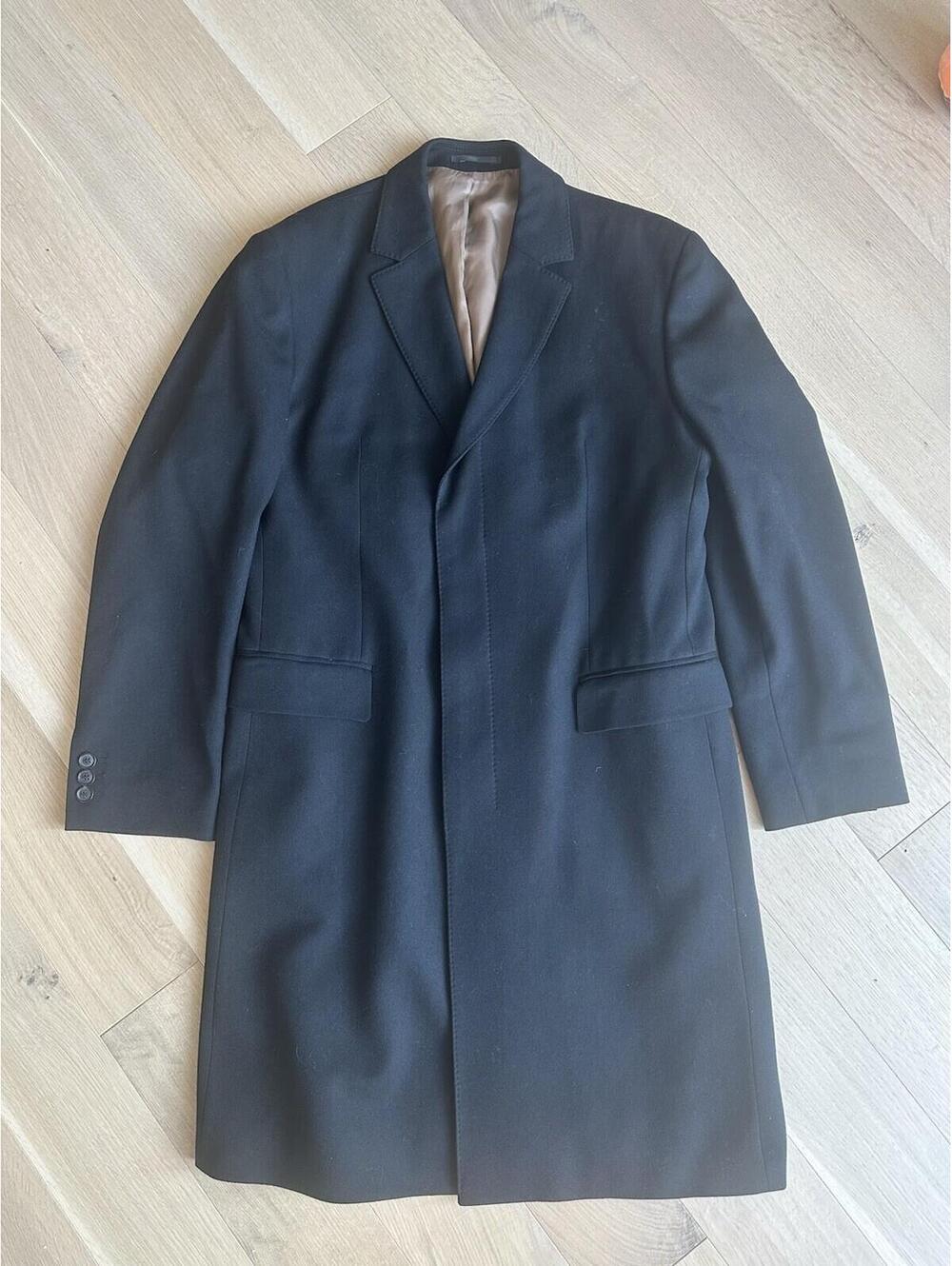 Hugo Boss Men’s Wool & Cashmere Coat Black size 54